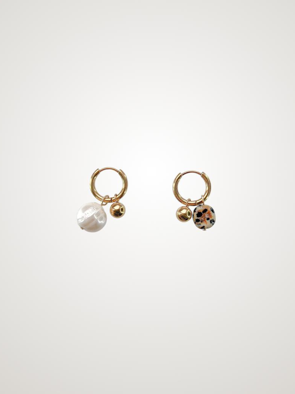 Dalmation Orbit Earrings