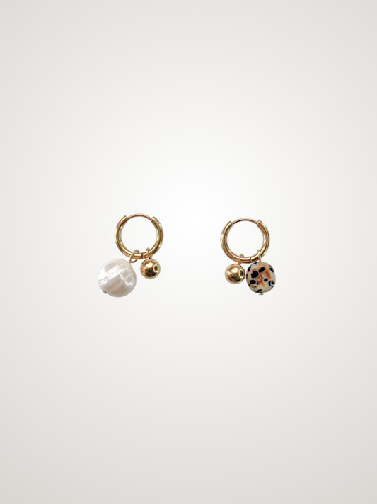 Dalmation Orbit Earrings
